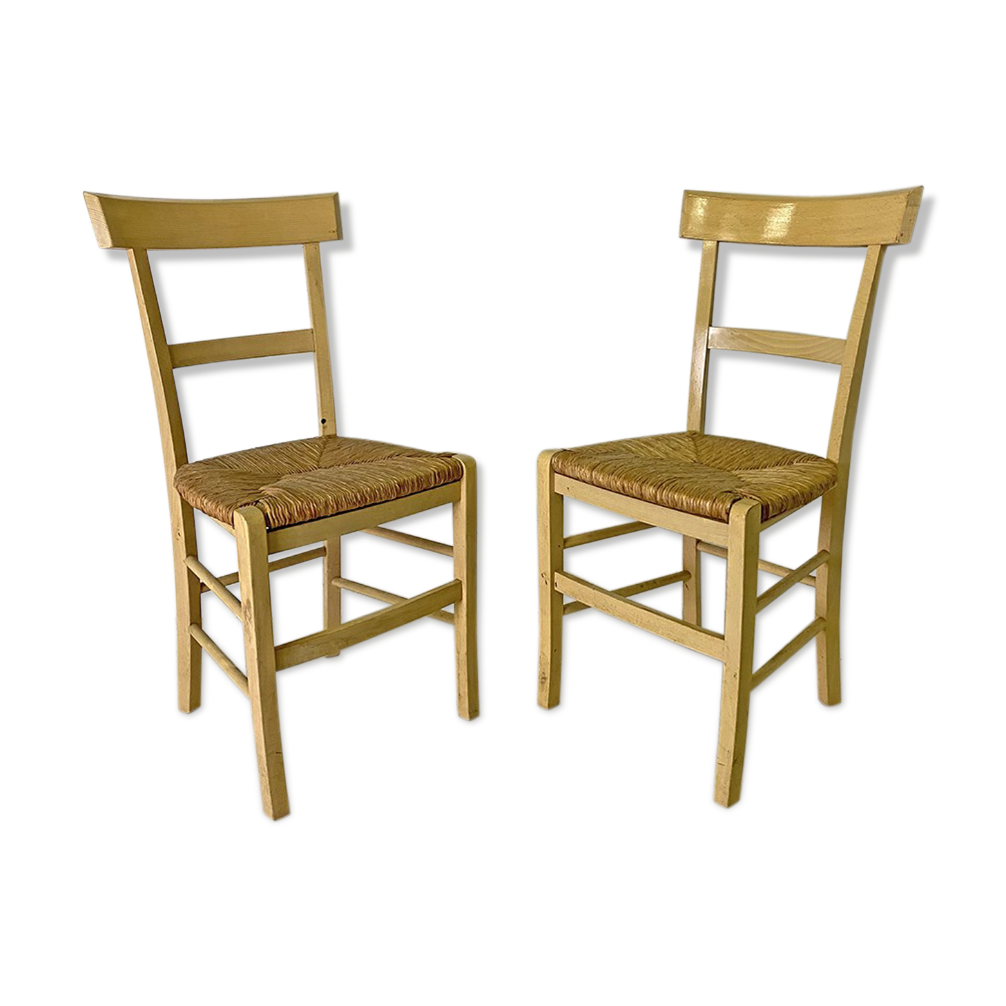 Pair of mulched farm chairs