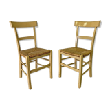 Pair of mulched farm chairs