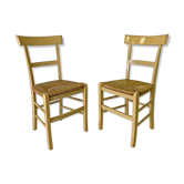 Pair of mulched farm chairs