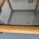 Glass and rattan table