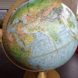 Earth globe in relief