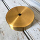 Suspension vintage opaline jaune moutarde