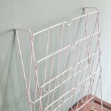 Vintage white wall magazine holder