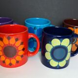 Set of 5 vintage mugs
