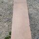 Brutalist bench of the 30s in solid mahogany
