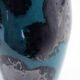 Vintage ceramic vase with enamel and glaze