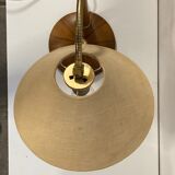 Brass and teak desk or table lamp by Temde, Switzerland 1960s