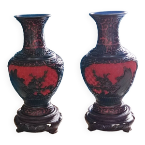 vases cinabre
