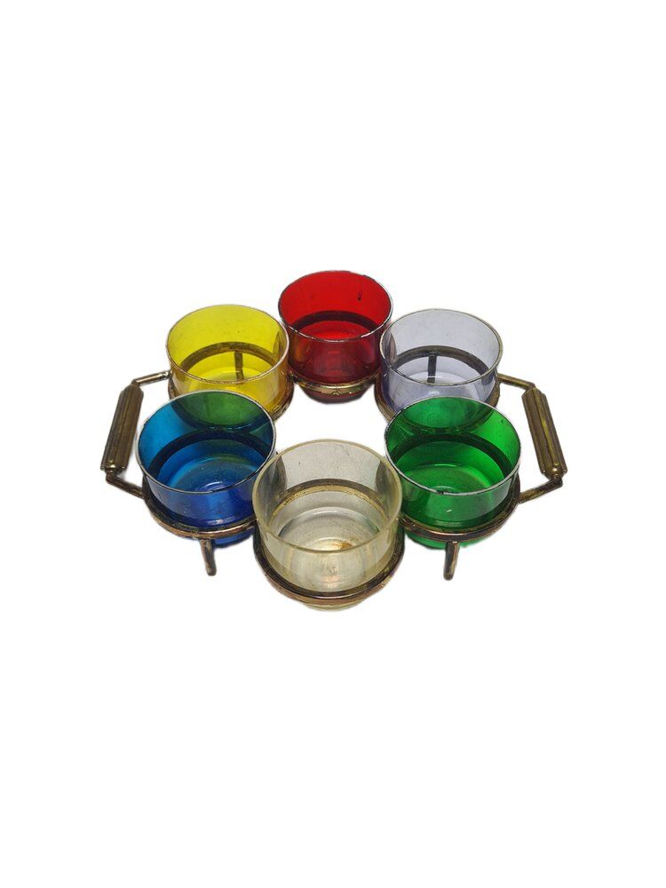 Vintage alcohol set, Denmark, 1960s, set of 7