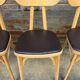 (Lot) 5 chaises modèle Banane estampillées Lutherma (Restaurées)