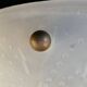 Pendant lamp washbasin art deco pressed molded glass muller freres luneville
