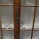 Vintage Dutch walnut hanging china cabinet
