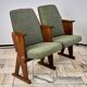 Vintage Green Folding Cinema Chairs, 1970s Czechoslovakia