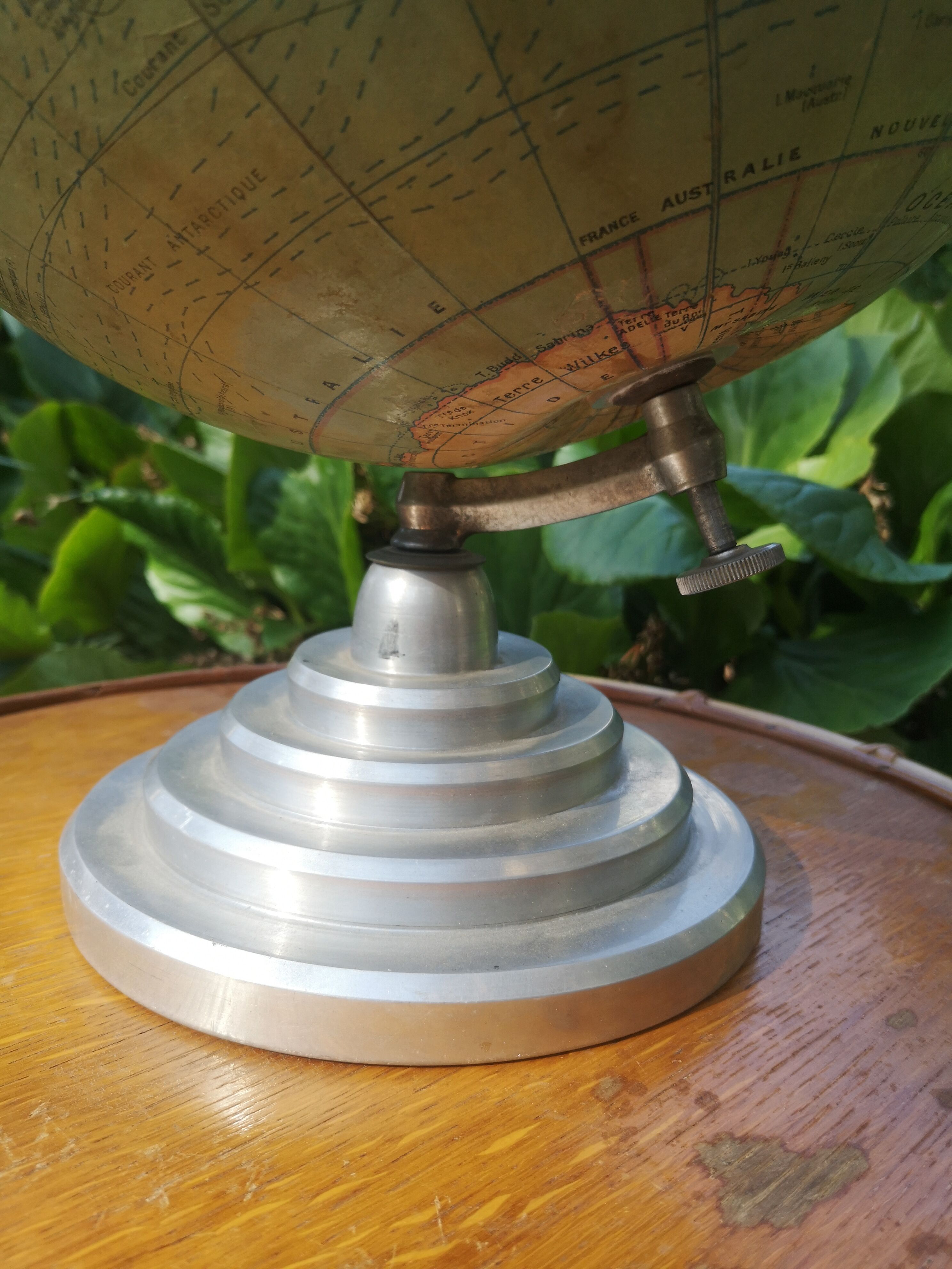 World map, vintage globe