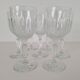 Verres à vin vintage en verre ciselé