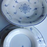 Lot of 2 old Gien presentation plates