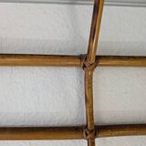 Vintage Rattan Wall Coat Rack