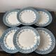 Ensemble de 6 assiettes Terre de fer-Modèle Andrée