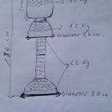 Colonne en albatre