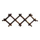 Folding wooden wall coat rack 10 hooks