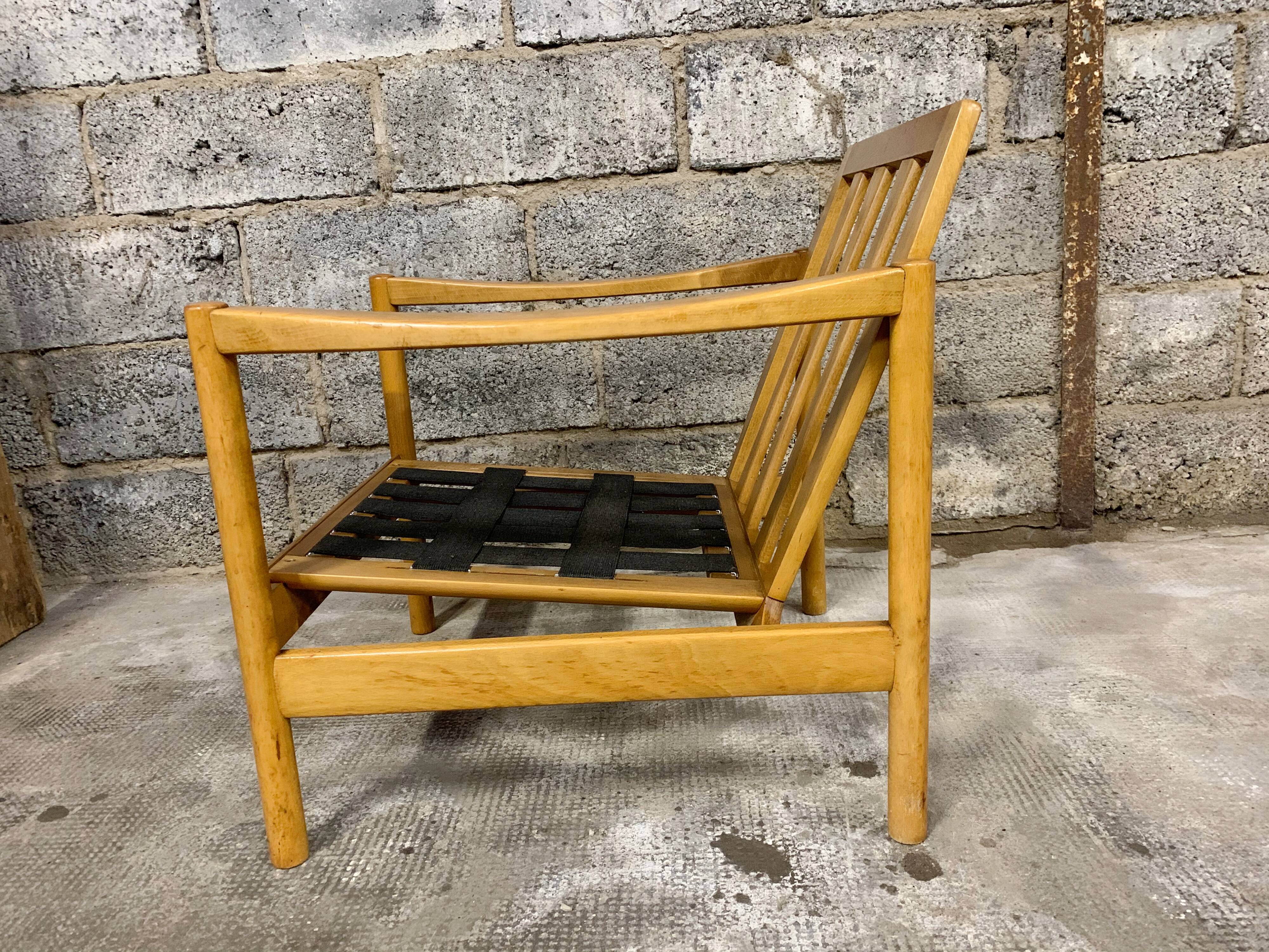 Pair of Scandinavian armchair fabric tiles