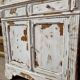 Armoire parisienne vitrée et patinée