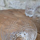 Set of 4 cut crystal whisky glasses from Cristal de Vannes