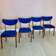 4x chaises danoises MidCentury Années 1950