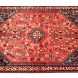 Tapis persan rouge fait à la main  103x158cm