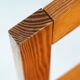 Minimalist vintage pine dining chairs with visible joints,The Netherlands,