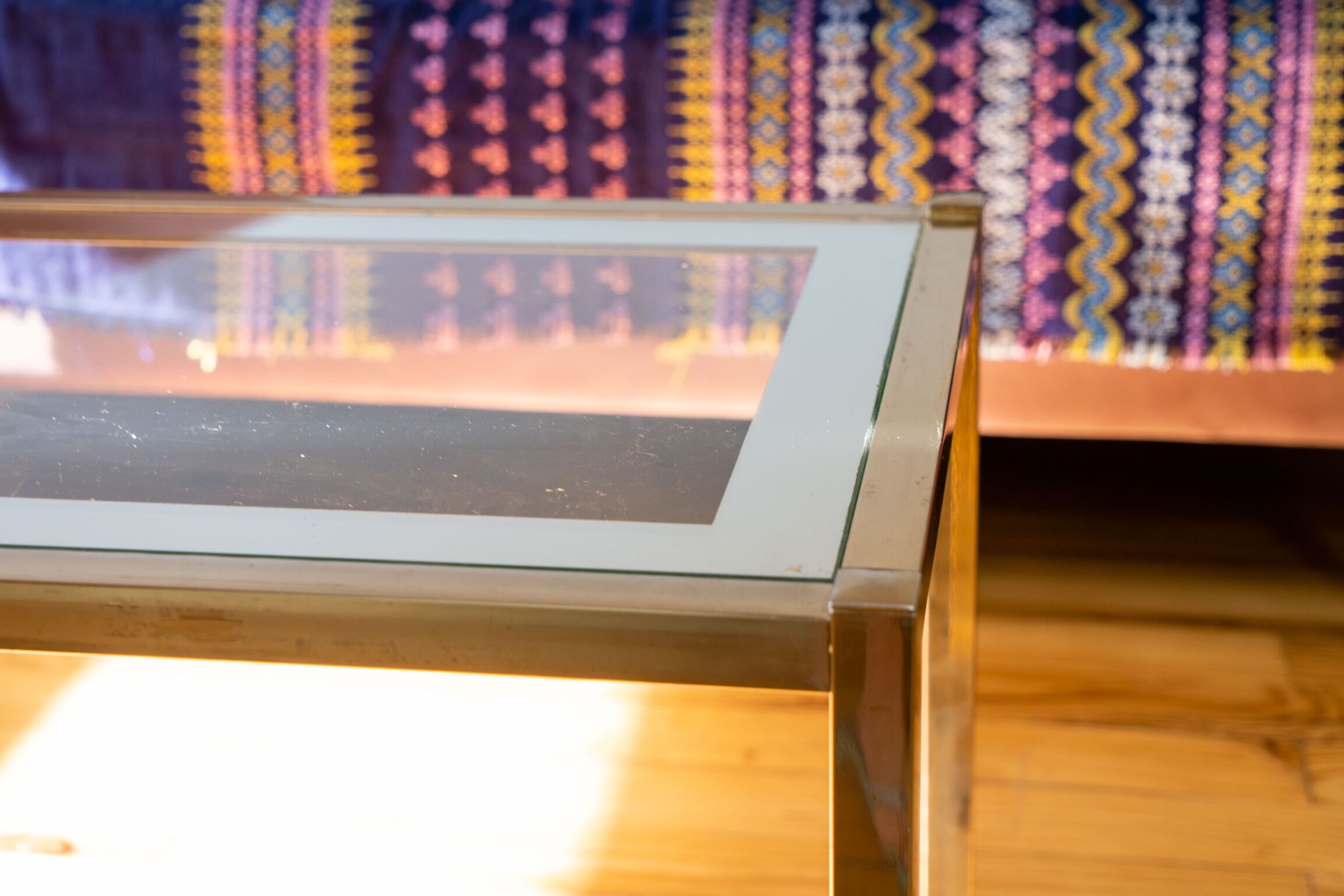 Brass coffee table