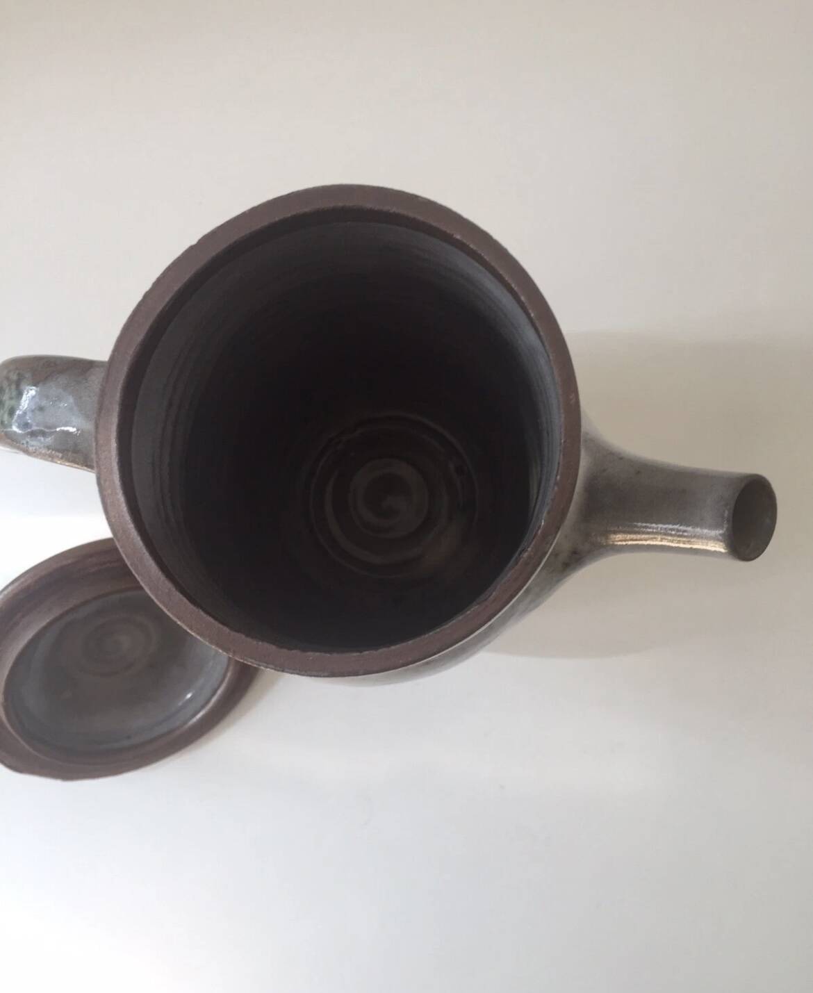 Beautiful stoneware coffee pot from the loir region, 1950s, thierry and chantal robert