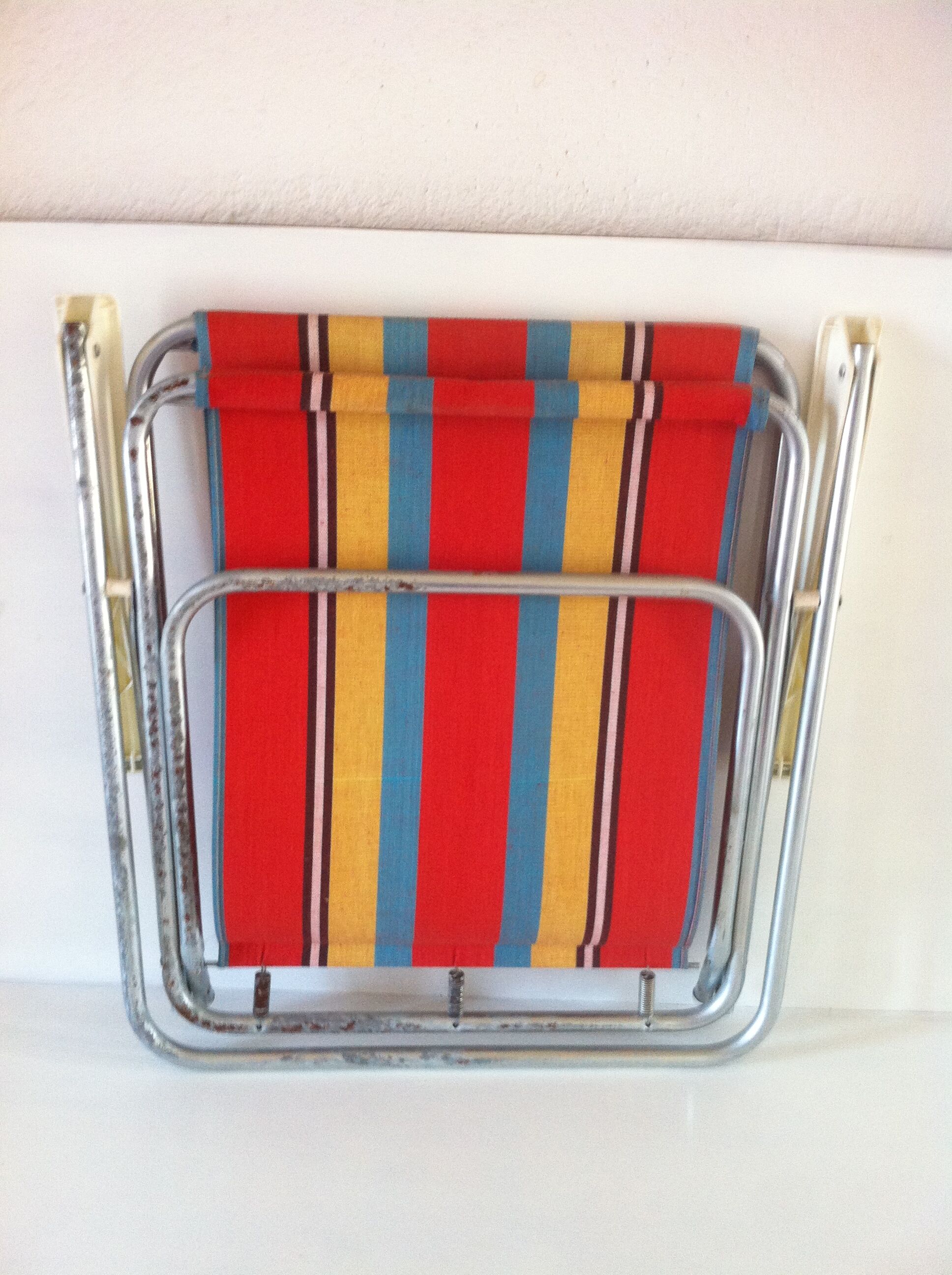 Vintage folding camping armchair