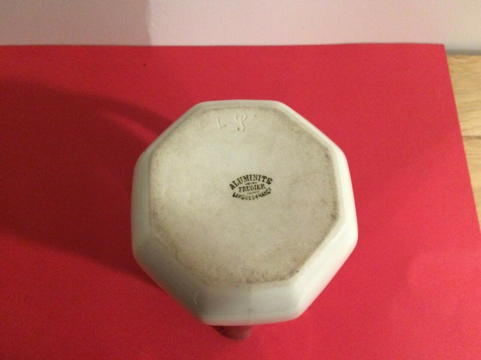 Pitcher cream pot aluminite Frugier Limoges France