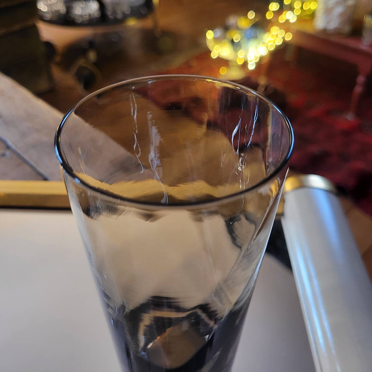 4 smoked long drink glasses – 1970s 4 smoked long drink glasses – year