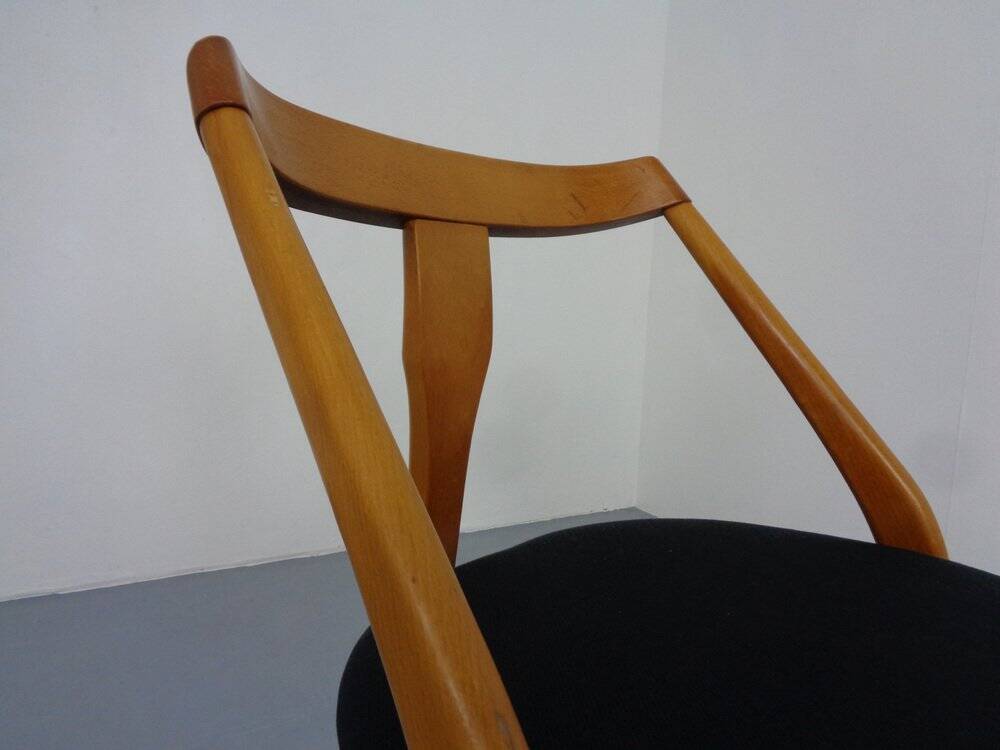Mid-Century Tripod Beech Chair, 1960s