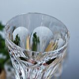 Pair of Baccarat crystal water glasses model Compiègne