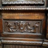 Renaissance-style walnut library, circa 1850