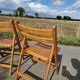 Set of 3 vintage folding chairs