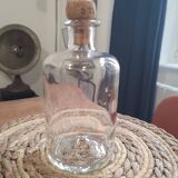 Fiole en verre avec son petit bouchon en liège