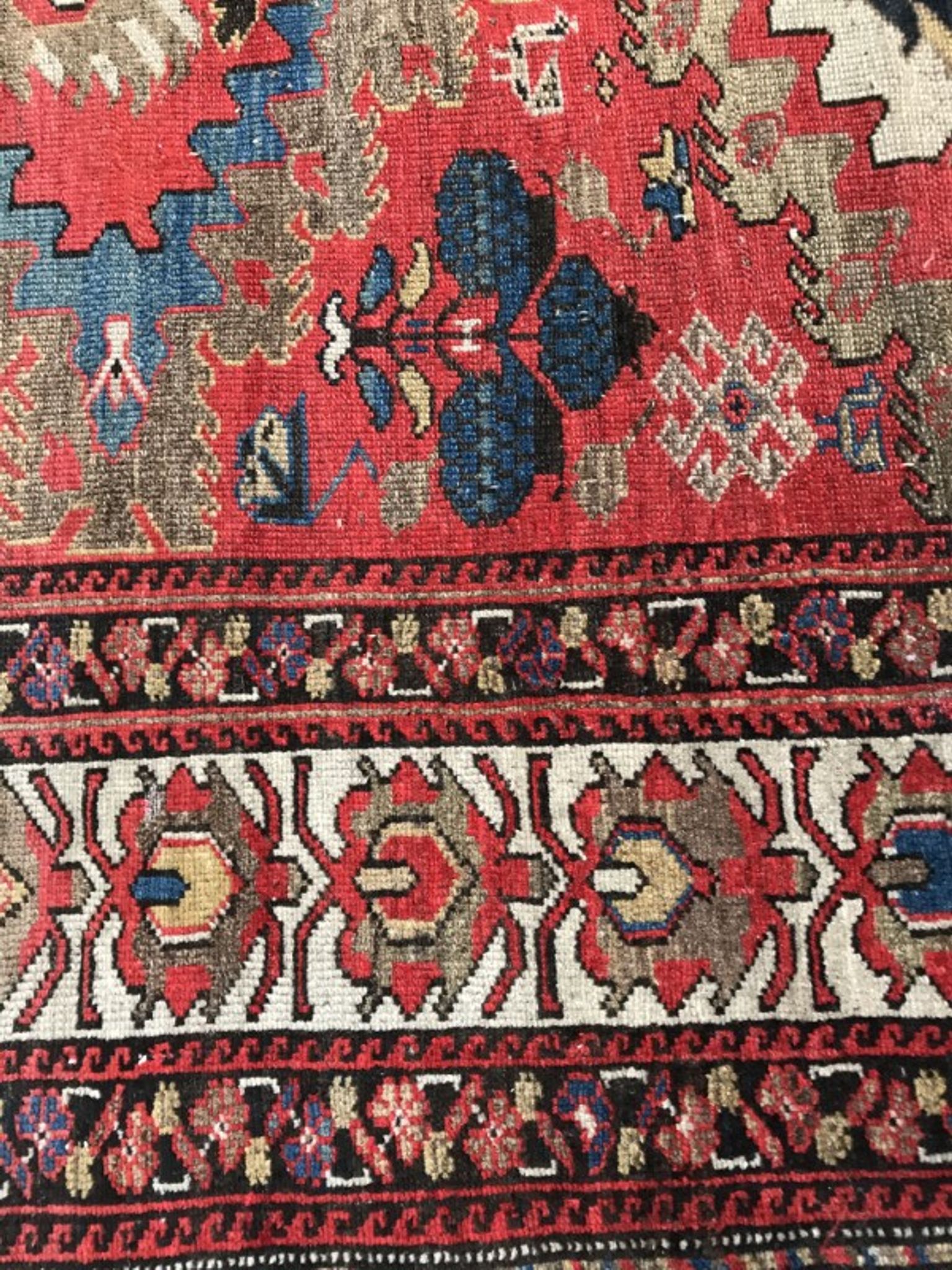 Former carpet Persian Malayer 19th century handmade 134 X 185 CM