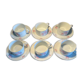 6 Art Deco RGK cups and saucers