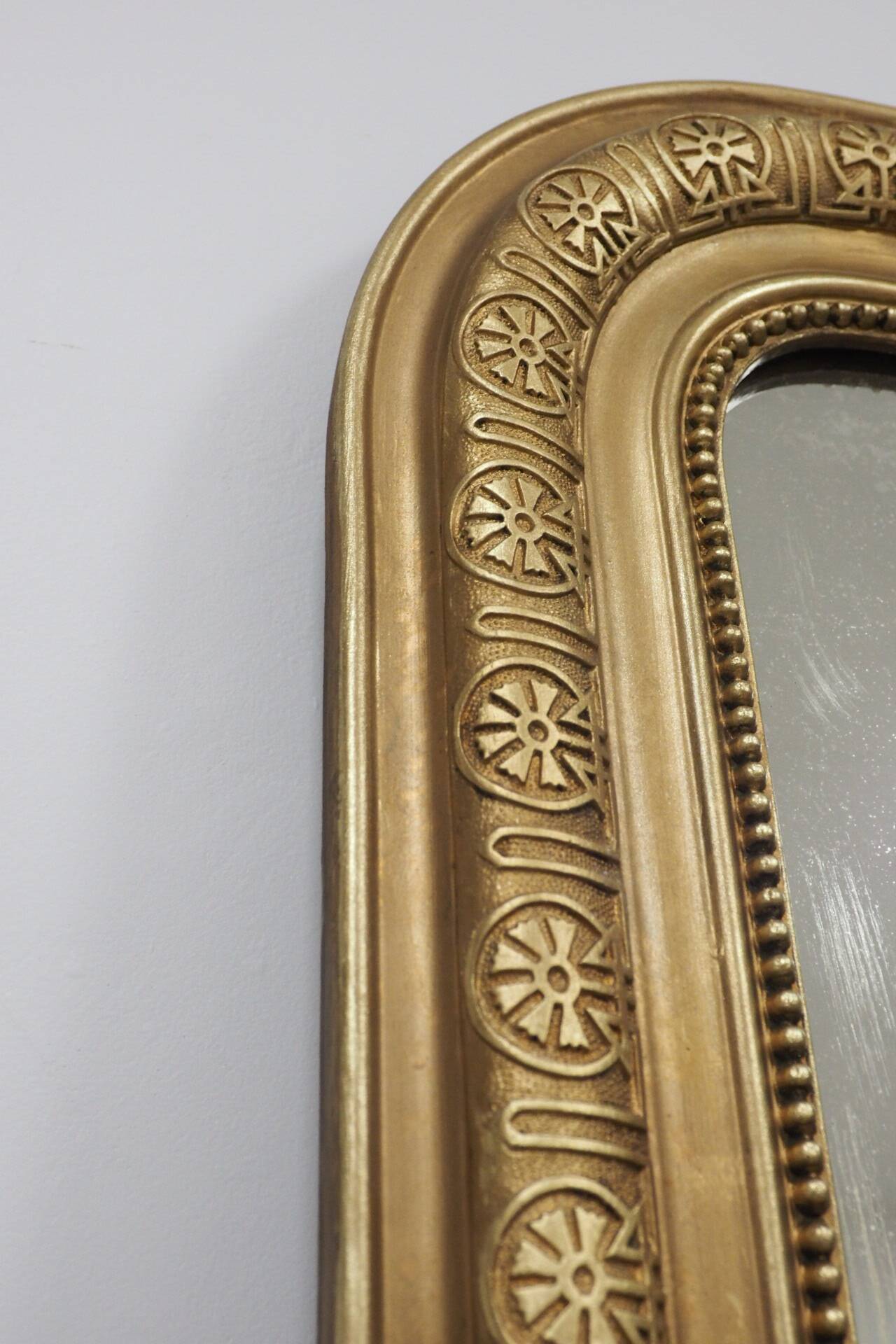 Very large Louis Philippe gilded trumeau mirror