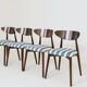 Scandinavian dining chairs set of 4 cote d'azur  