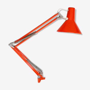 Lampe articulée art déco orange