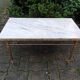 Table basse en marbre et laiton style Louis XV