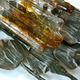 Large brutalist iron & ice Murano glass sconce / wall lamp, 1960s