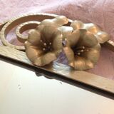 Big gold art deco mirror 69x85cm