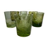 Set of 6 glasses cups of Biot XXL 1960