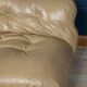 Italian 20thc beige "soriana" leather sofa by tobia scarpa for cassina